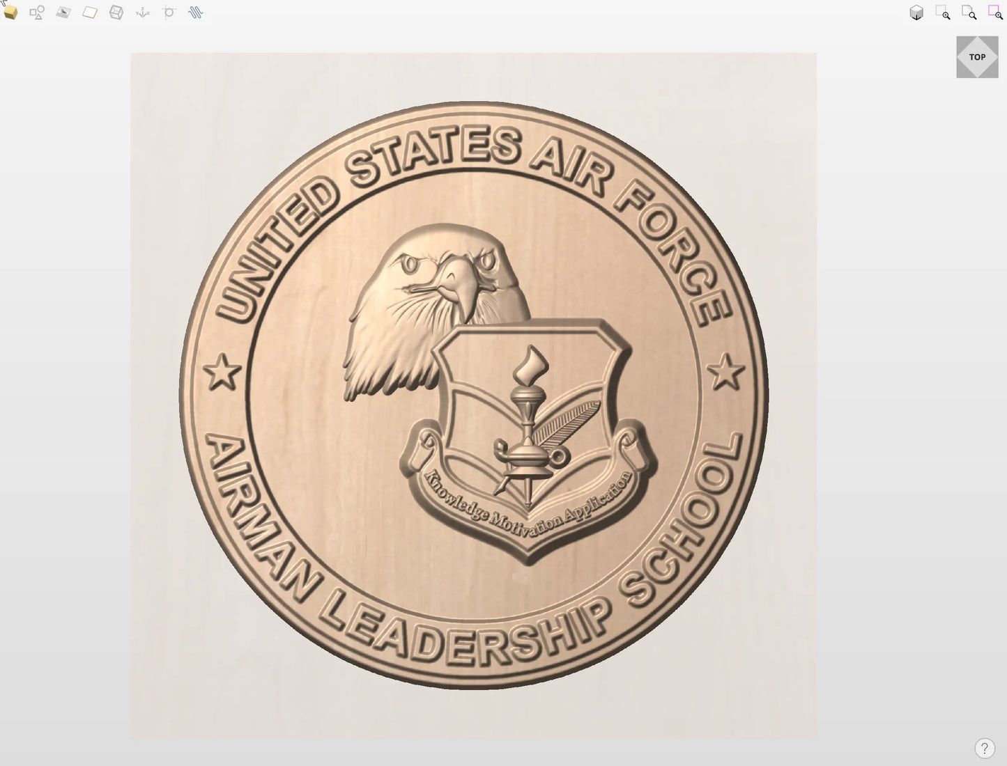 CNC File I US Air Force Airman Leadership School 3D Model I RathTech Design My Store