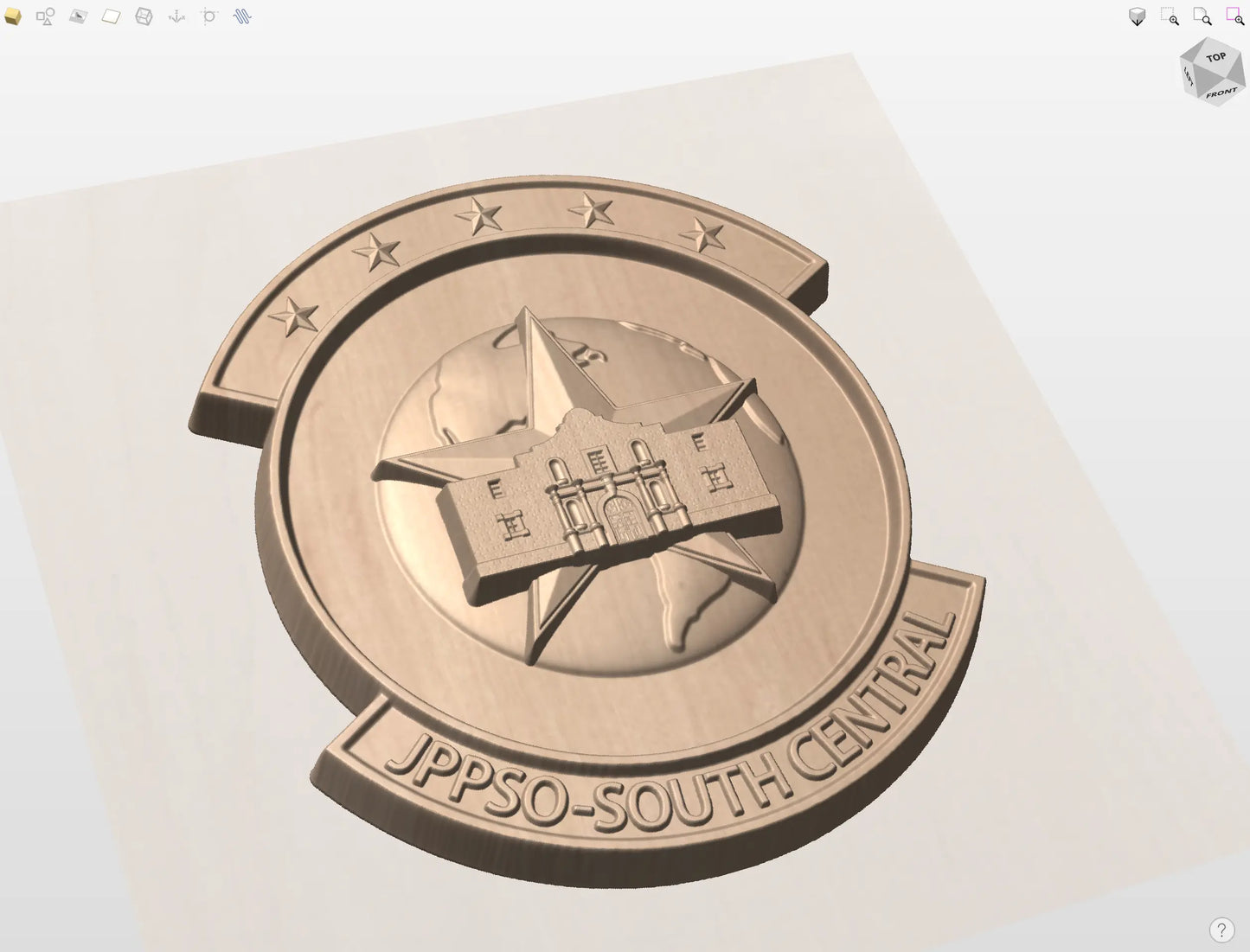CNC File I US Air Force JPPSO South Central 3D Model I RathTech Design My Store