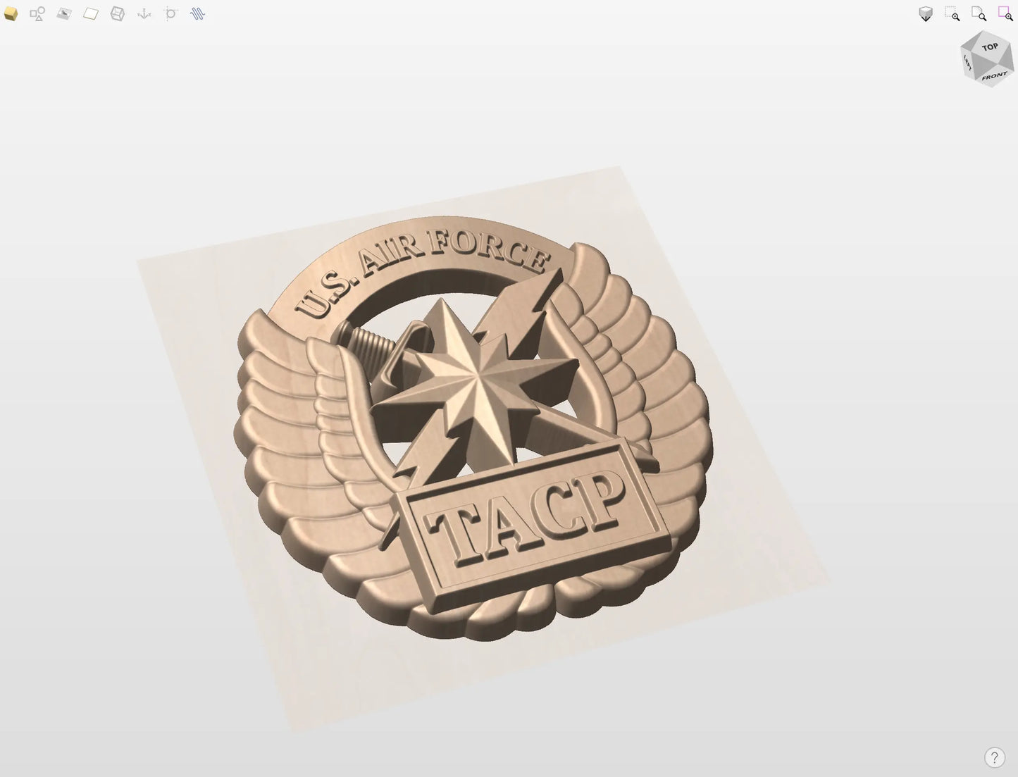 CNC File I US Air Force JTAC Insignia 3D Model I RathTech Design My Store