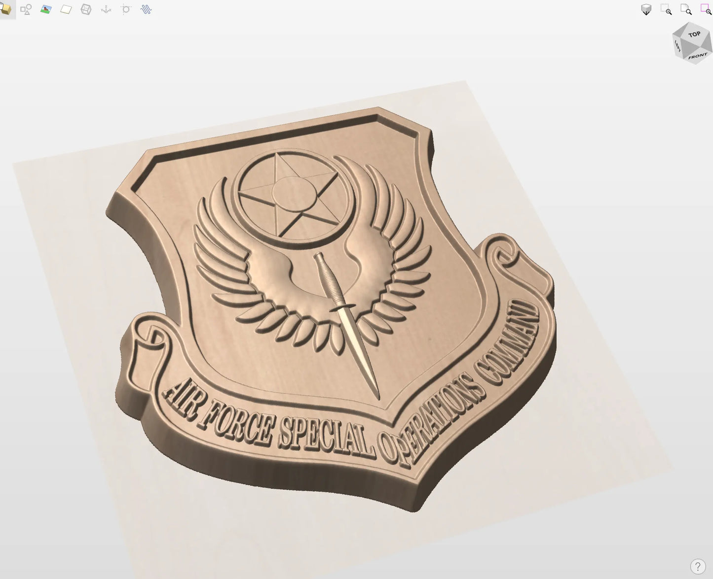 CNC File I US Air Force Special Operations Command Insignia 3D Model I RathTech Design My Store