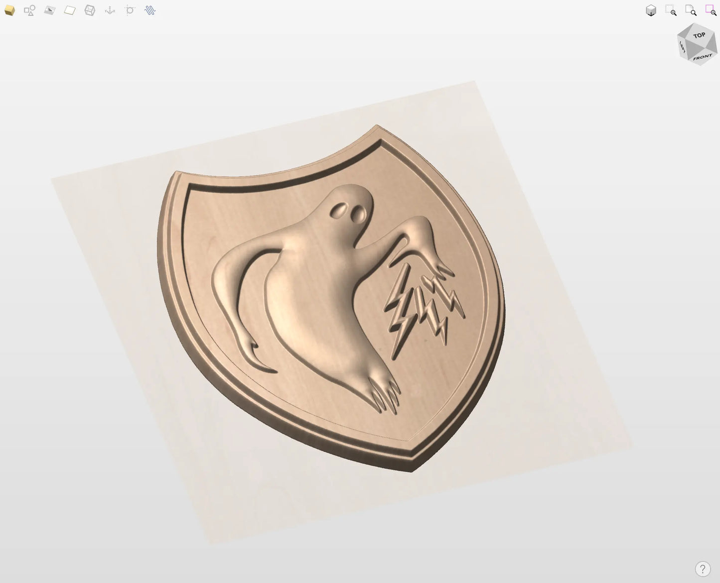 CNC File I US Army Ghost Army Patch 3D Model I RathTech Design My Store