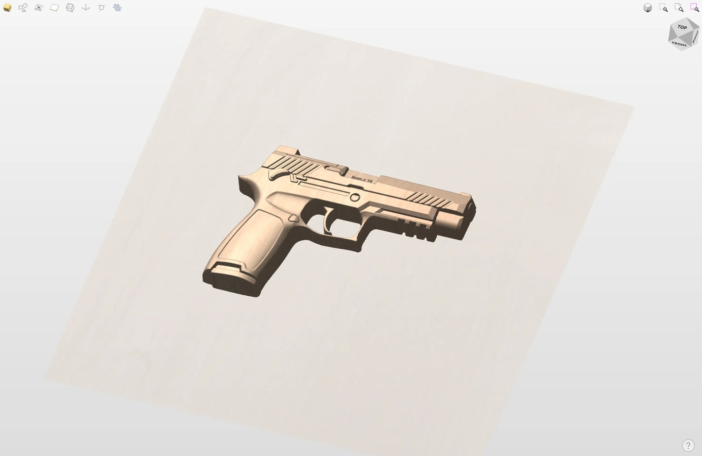 CNC File I SIG M17 Pistol 3D Model I RathTech Design My Store