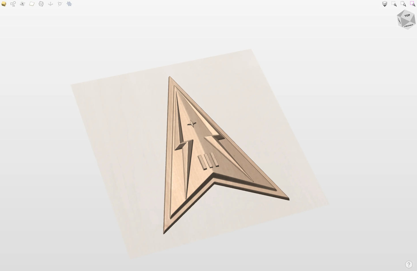 CNC File I US Space Force Space Delta 3 Insignia 3D Model I RathTech Design My Store