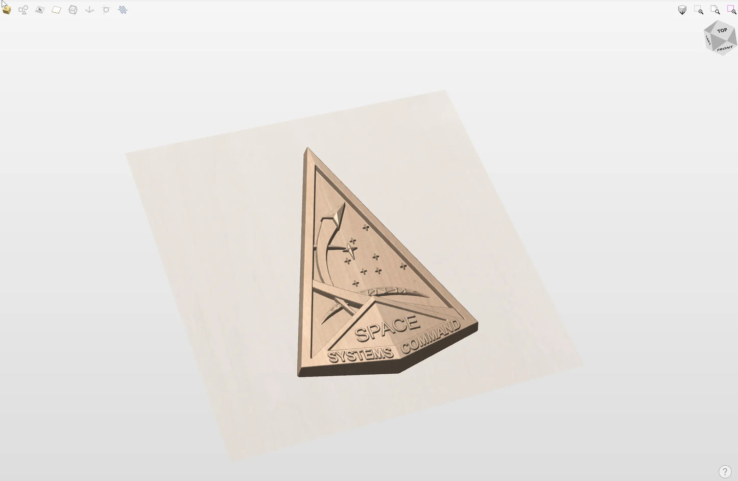 CNC File I US Space Force Systems Command Insignia 3D Model I RathTech Design My Store