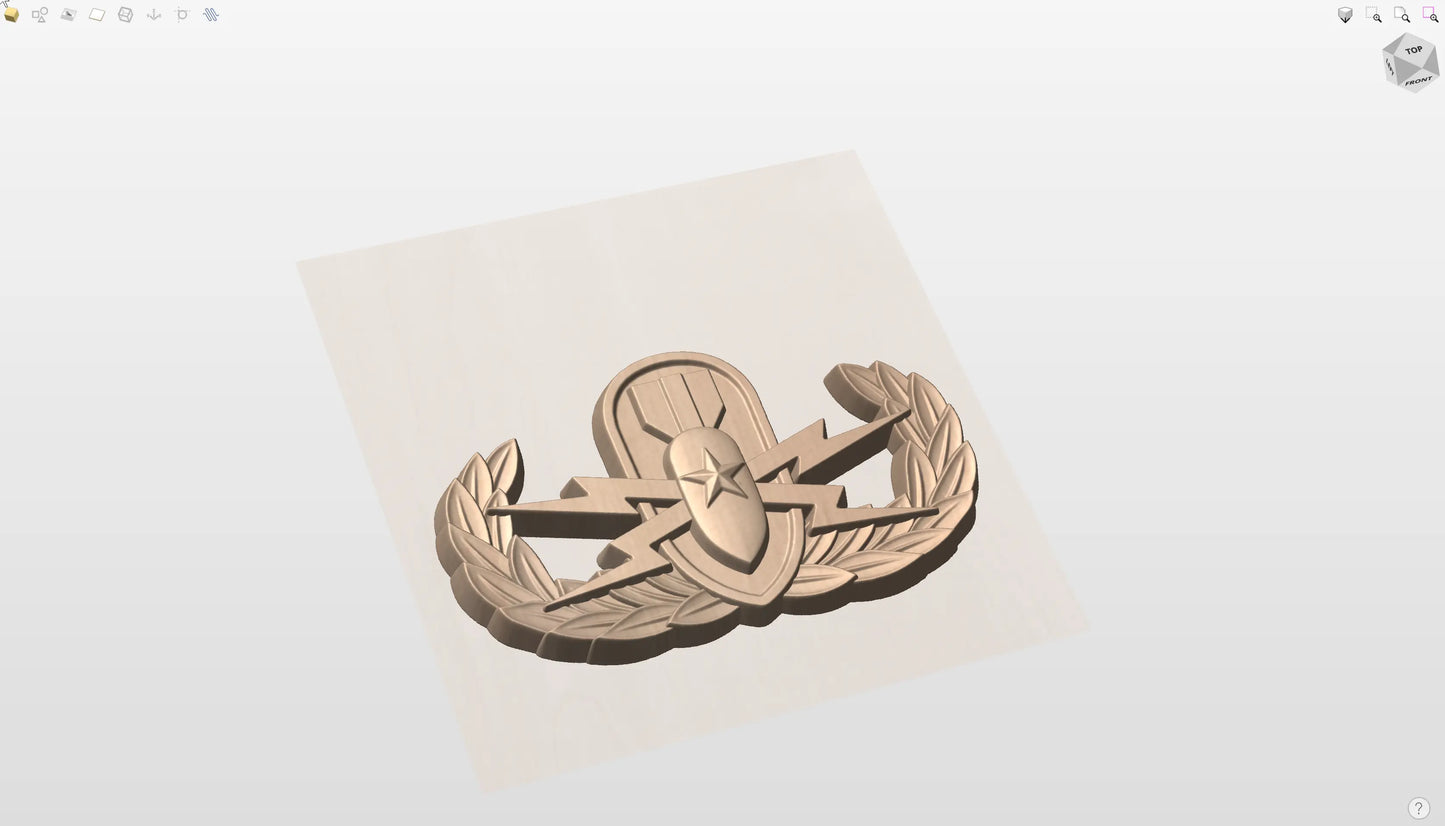 CNC File I US Army Explosive Ordnance Disposal Senior Badge I RathTech Design My Store
