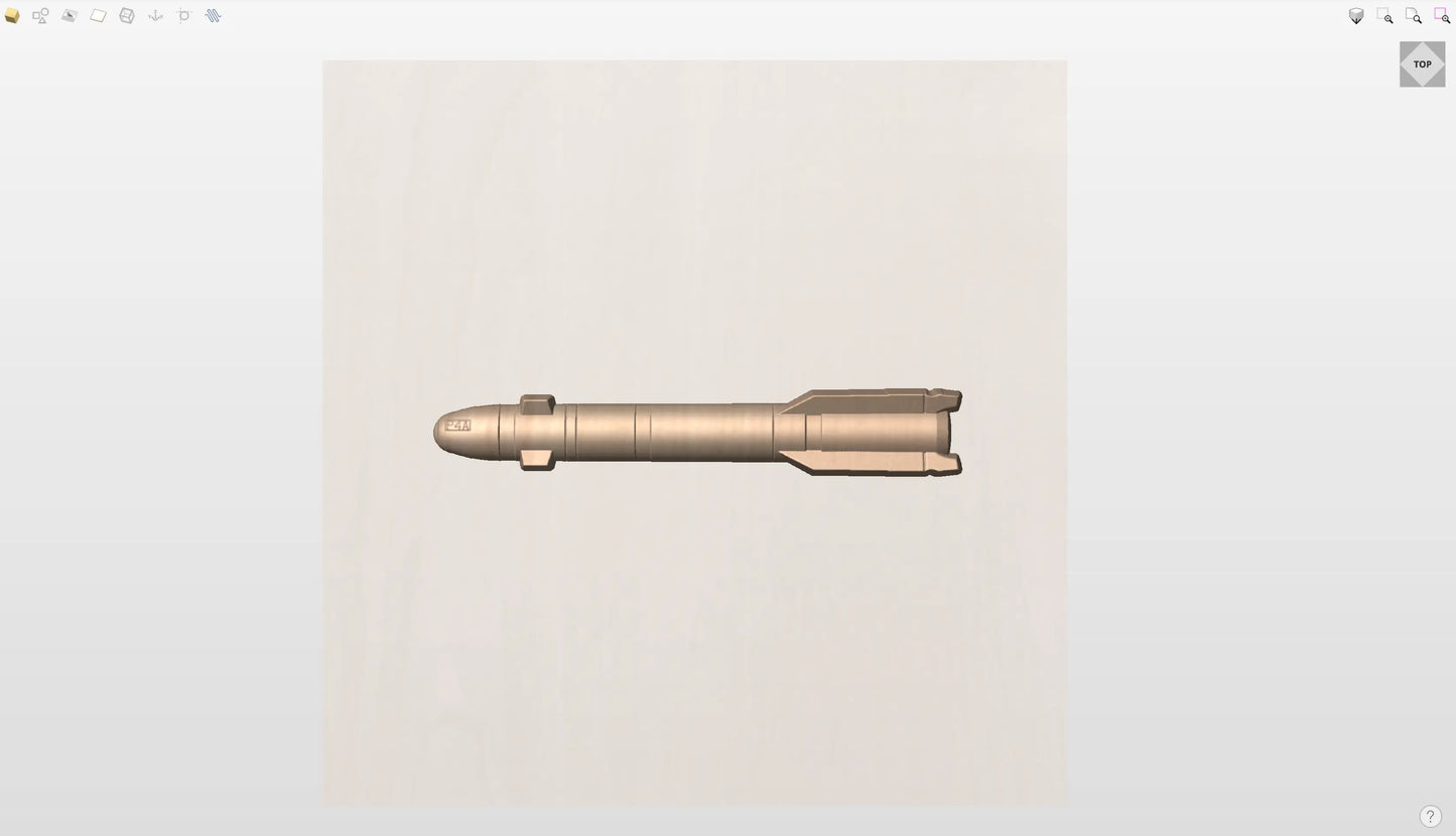 CNC File I Hellfire Missile 3D Model I RathTech Design My Store