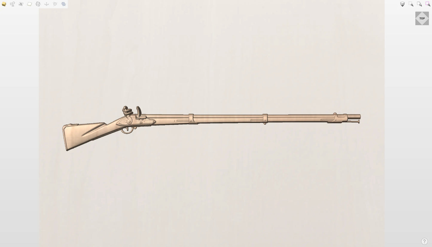 CNC File I Springfield Arsenal Musket Model 1795 Version 1 3D Model I RathTech Design My Store