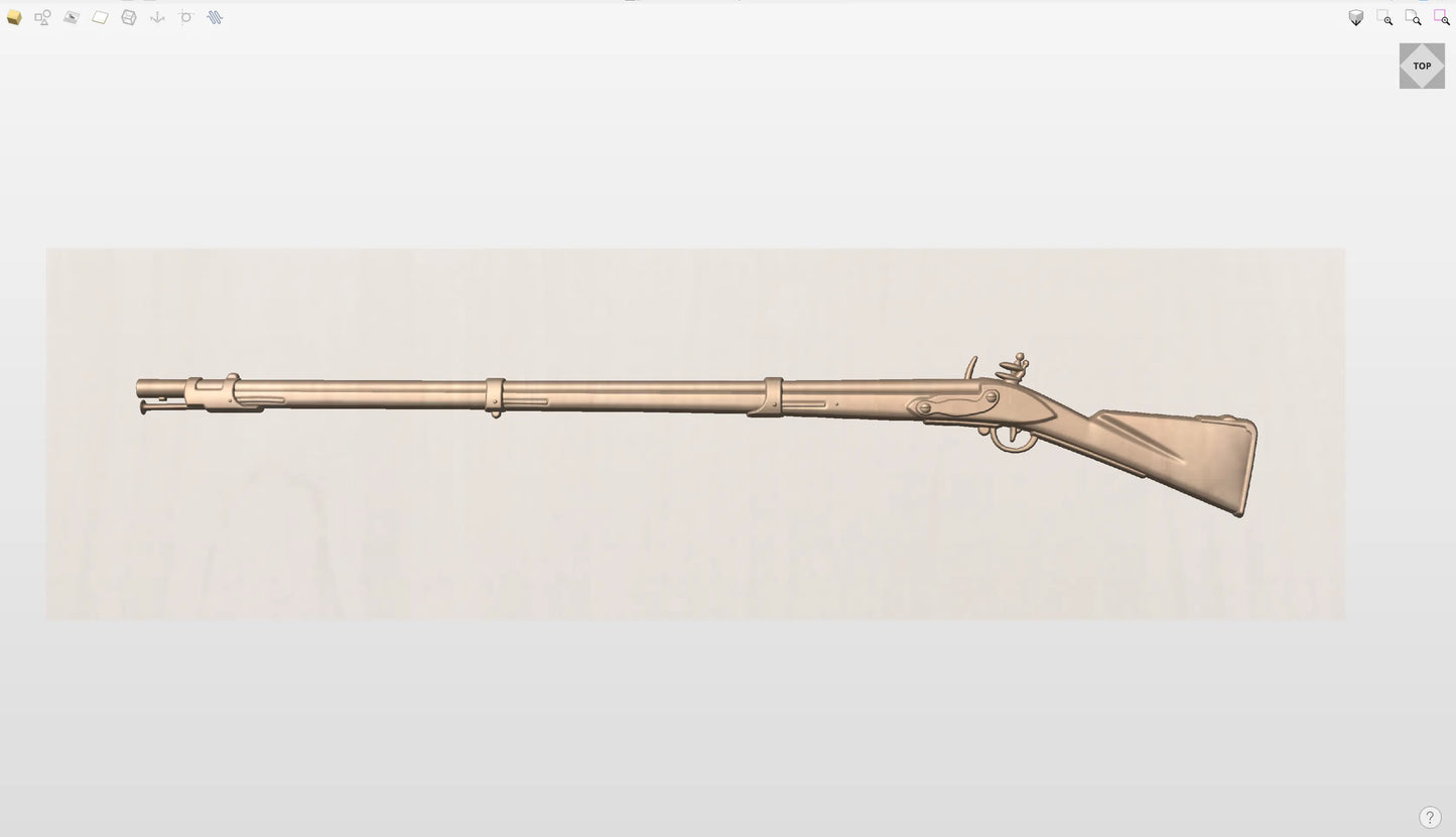 CNC File I Springfield Arsenal Musket Model 1795 Version 2 3D Model I RathTech Design2 My Store