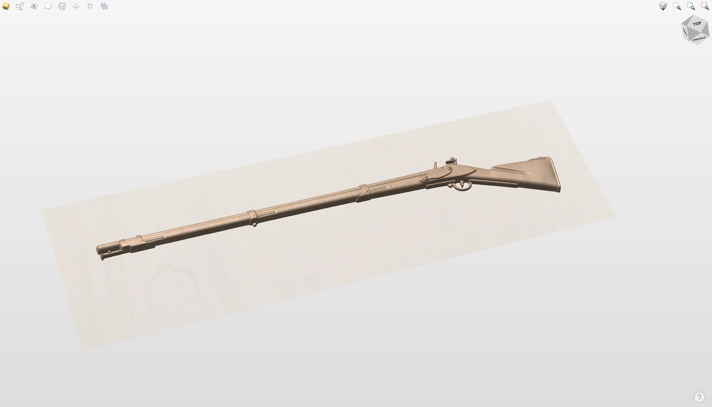 CNC File I Springfield Arsenal Musket Model 1795 Version 2 3D Model I RathTech Design2 My Store