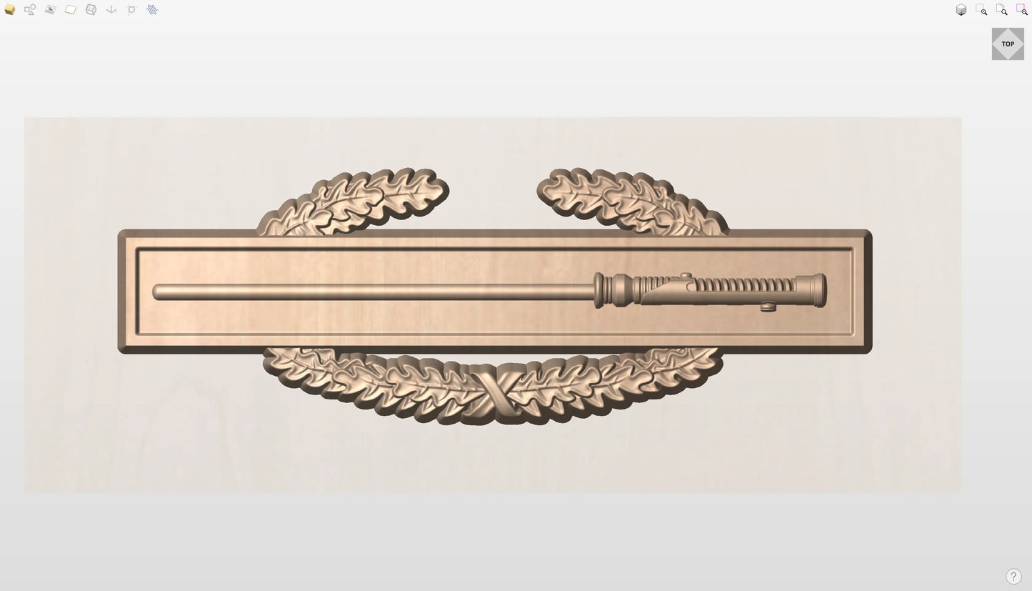 CNC File I US Space Force Combat Infantry Badge 3D Model I RathTech Design - My Store