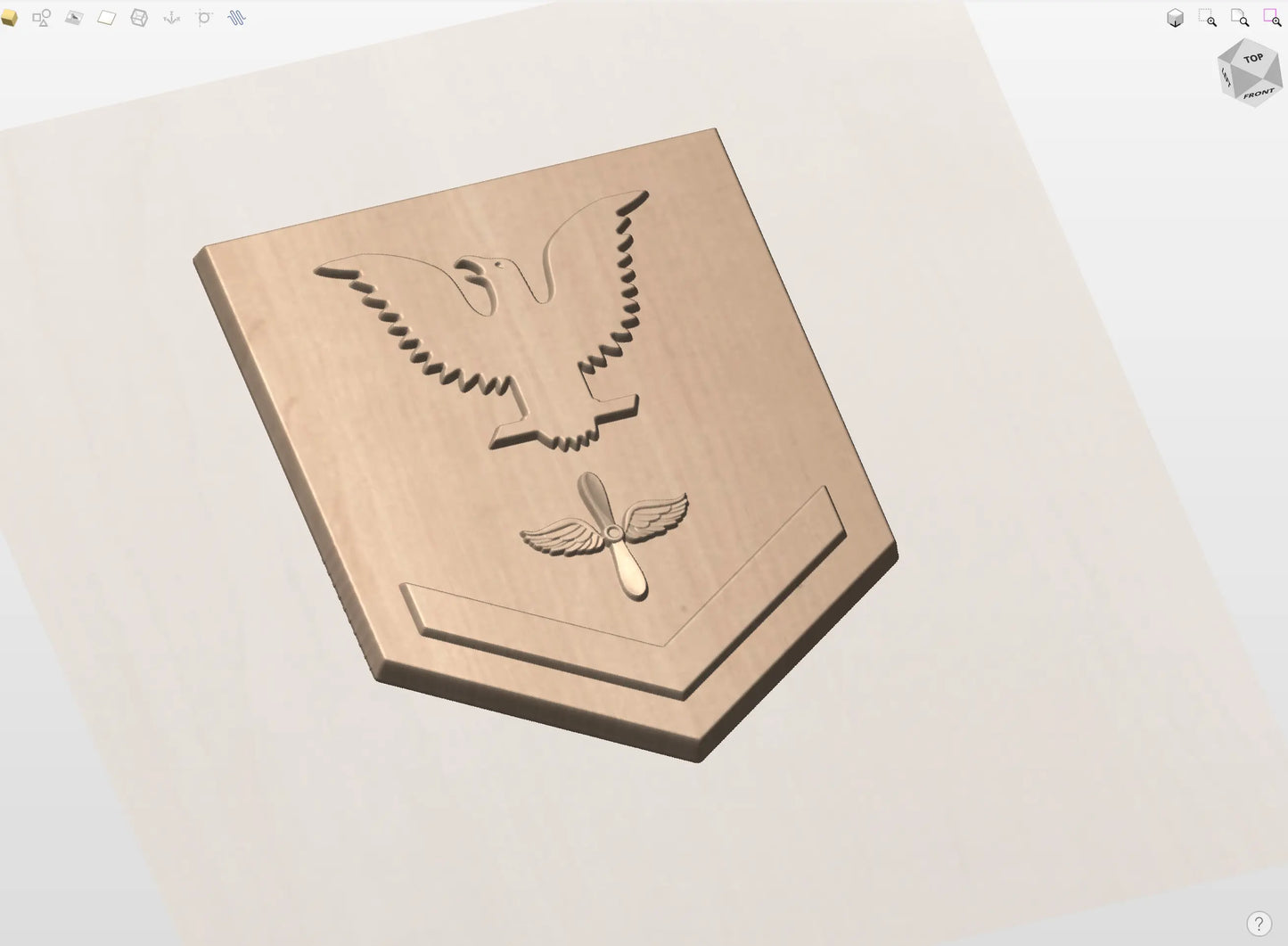 CNC File I US Navy Petty Officer 3rd Class Rank 3D Model I RathTech Design