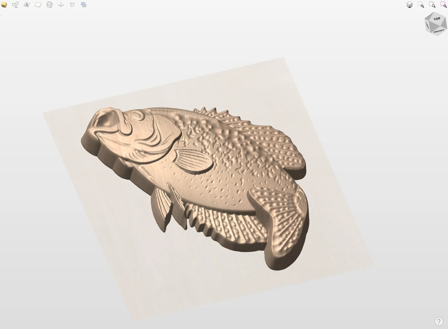 CNC File l Animal l Crappie Fish 3D Model l RathTech Design