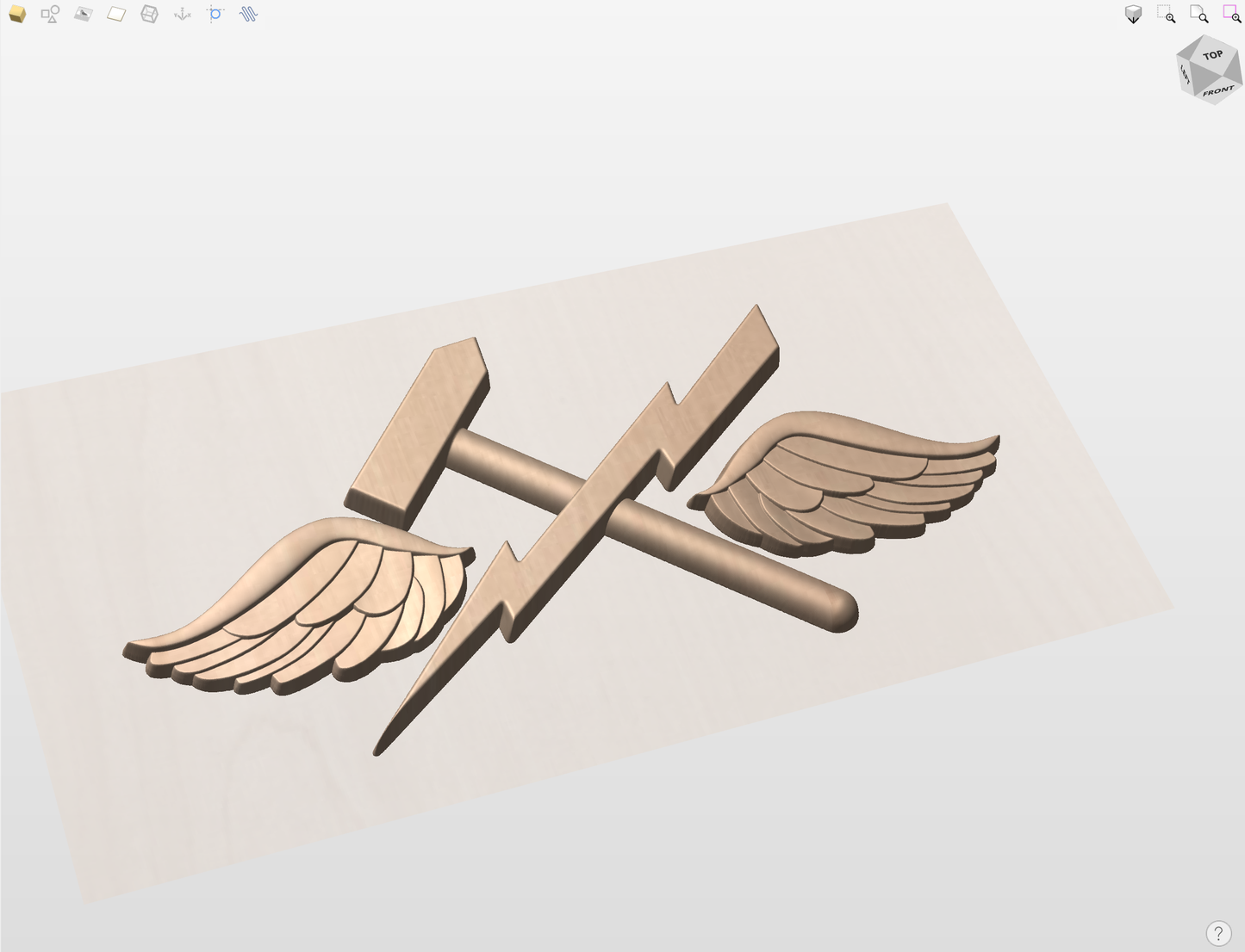 CNC File I US Navy Aviation Support Equipment Technician Rating 3D Model I RathTech Design
