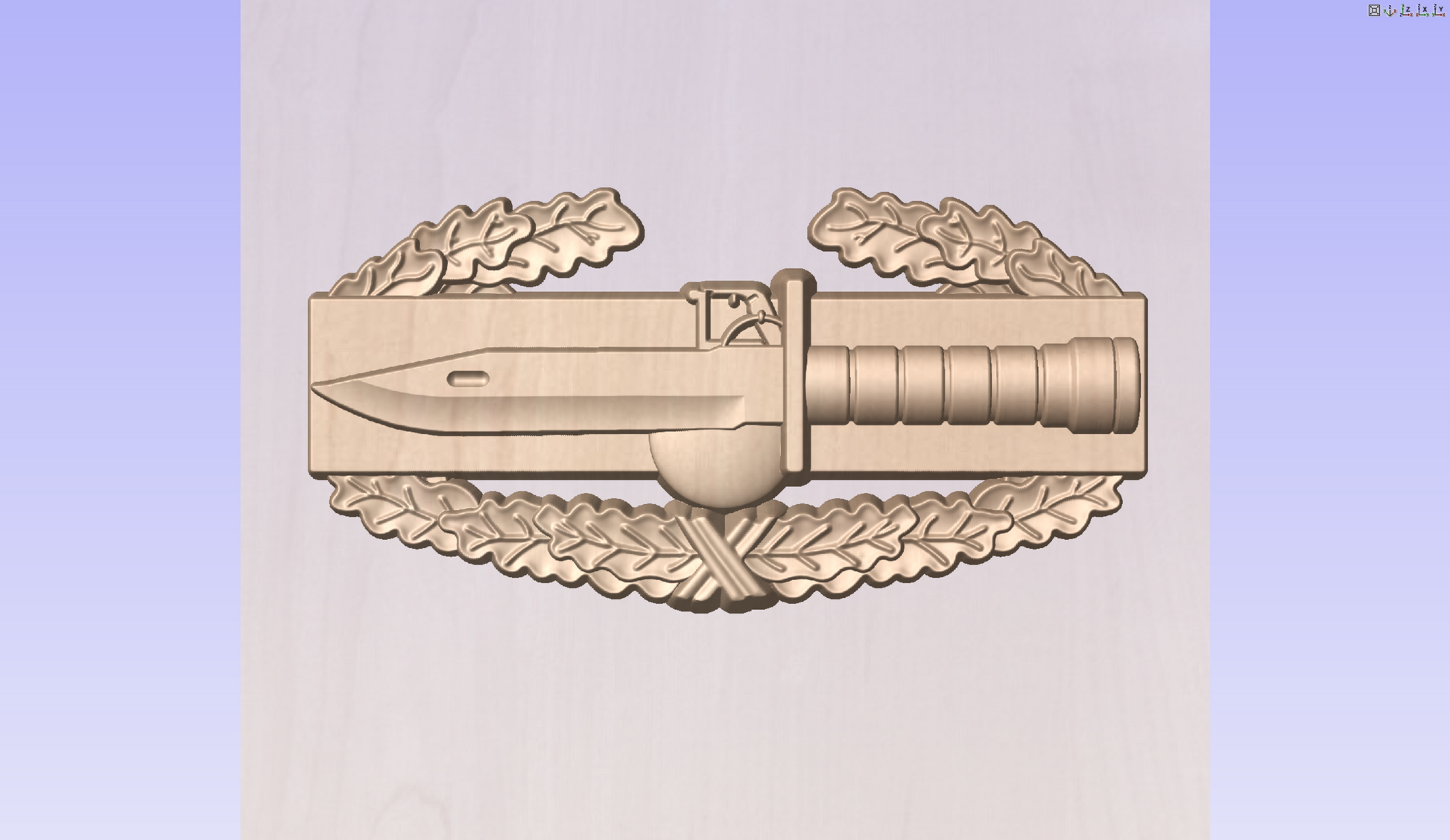 US Army Combat Action Badge 3D Model My Store