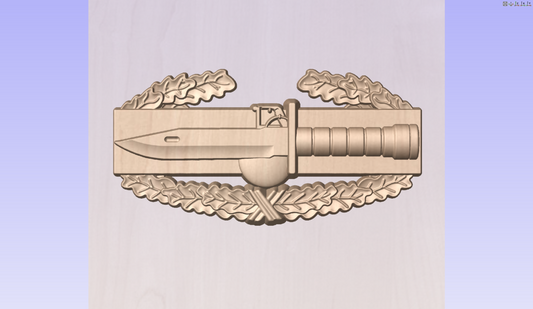 US Army Combat Action Badge 3D Model My Store