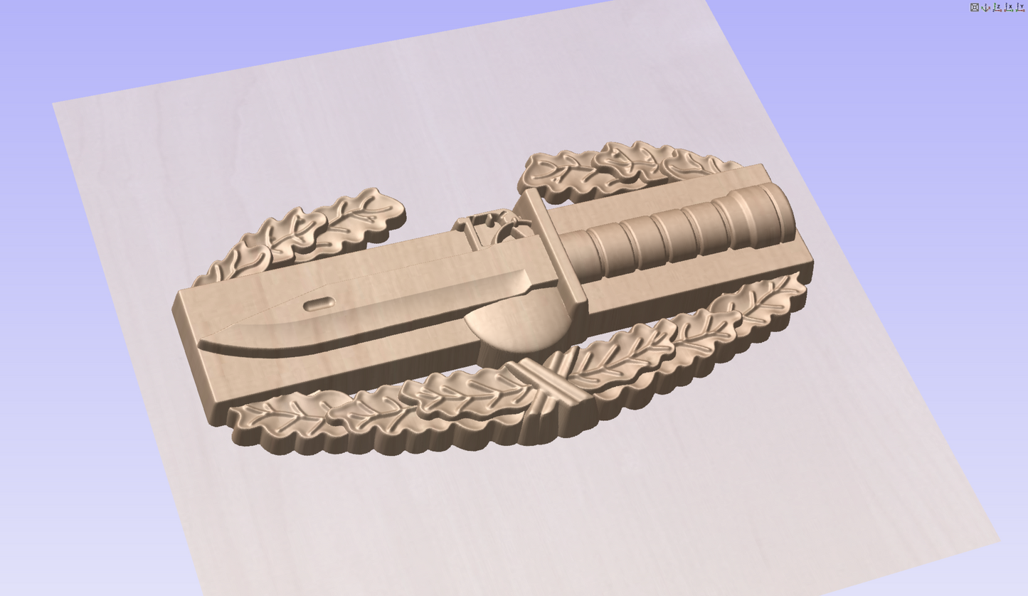 US Army Combat Action Badge 3D Model My Store