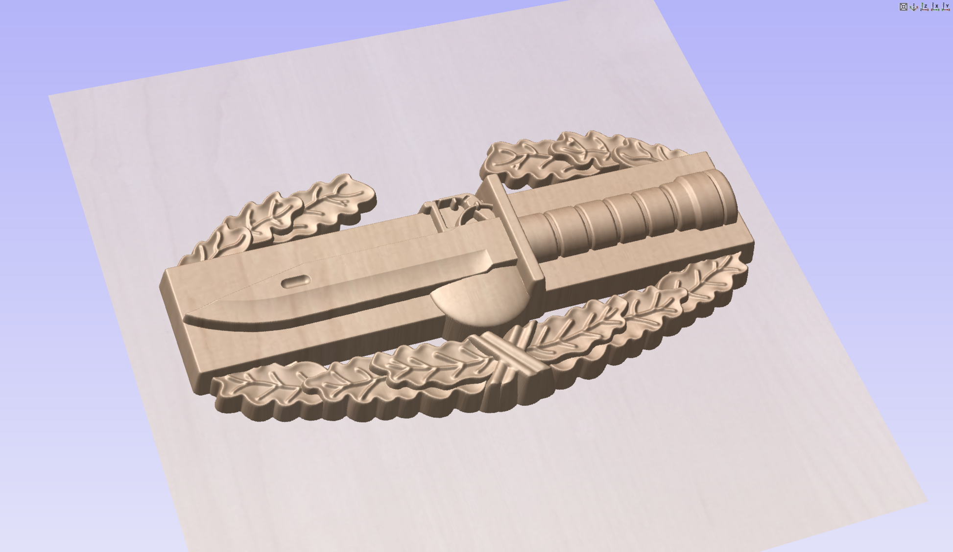 US Army Combat Action Badge 3D Model My Store