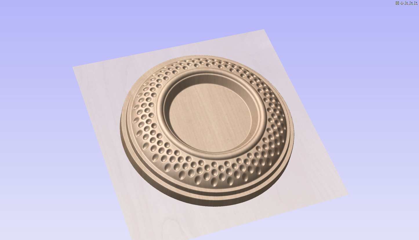 CNC File I Sporting Clay 3D Model 4.25" x 1.00" Version 1 I  RathTech Design My Store