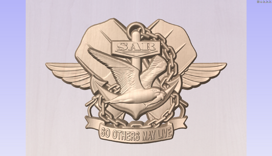 CNC File I US Navy SAR (Search and Rescue) 3D Model I  RathTech Design My Store