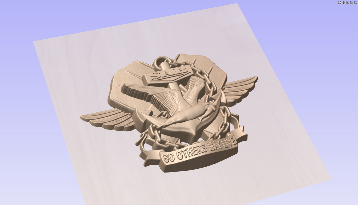 CNC File I US Navy SAR (Search and Rescue) 3D Model I  RathTech Design My Store