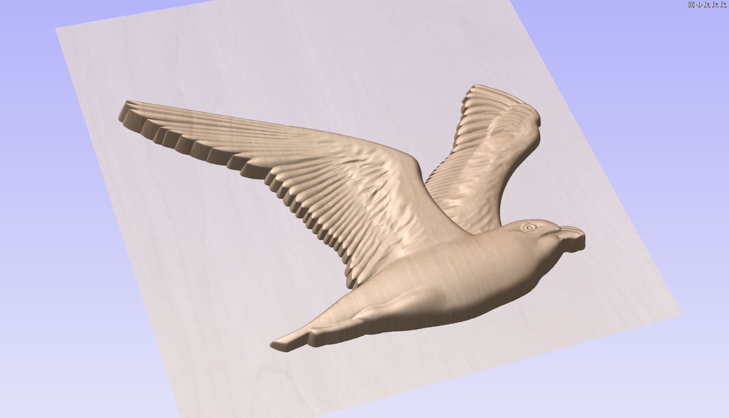 CNC File I Seagull 3D Model I  RathTech Design My Store