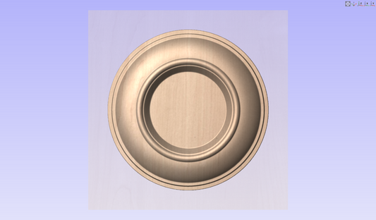 Sporting Clay 3D Model 4.25" x 1.00" Version 2 My Store