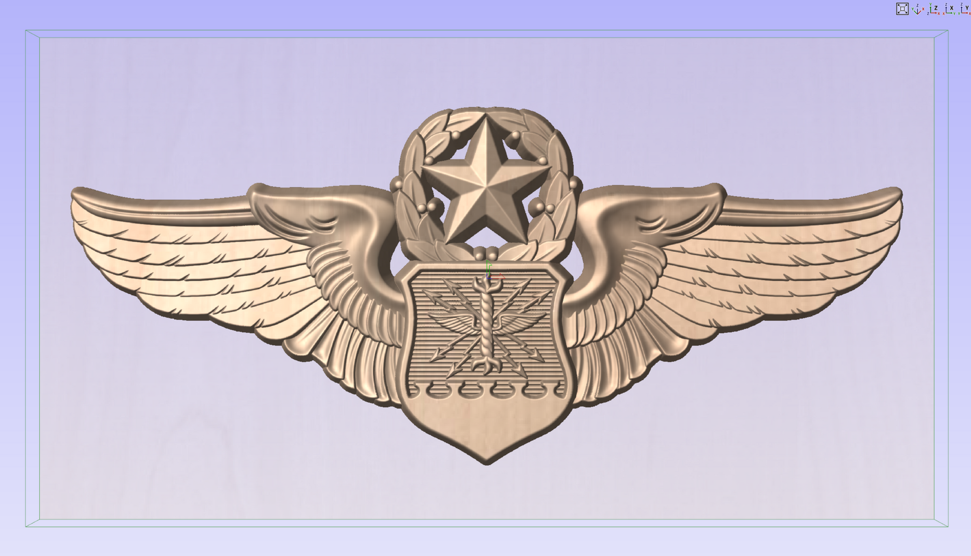 USAF Master Navigator (Aircraft Observer) Wings Insignia 3D Model My Store