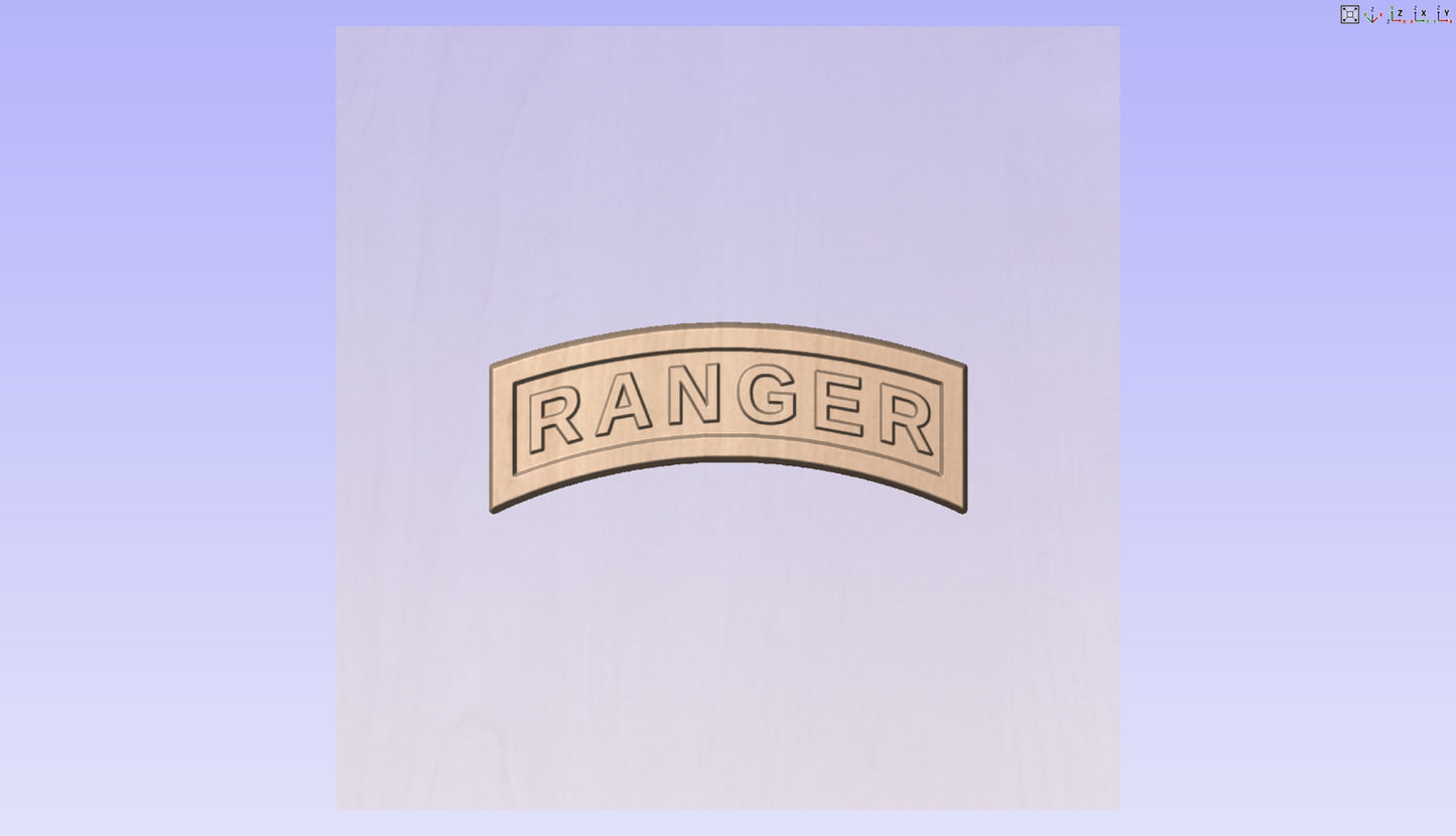 CNC File I  US Army RANGER Tab 3D Model I  RathTech Design My Store