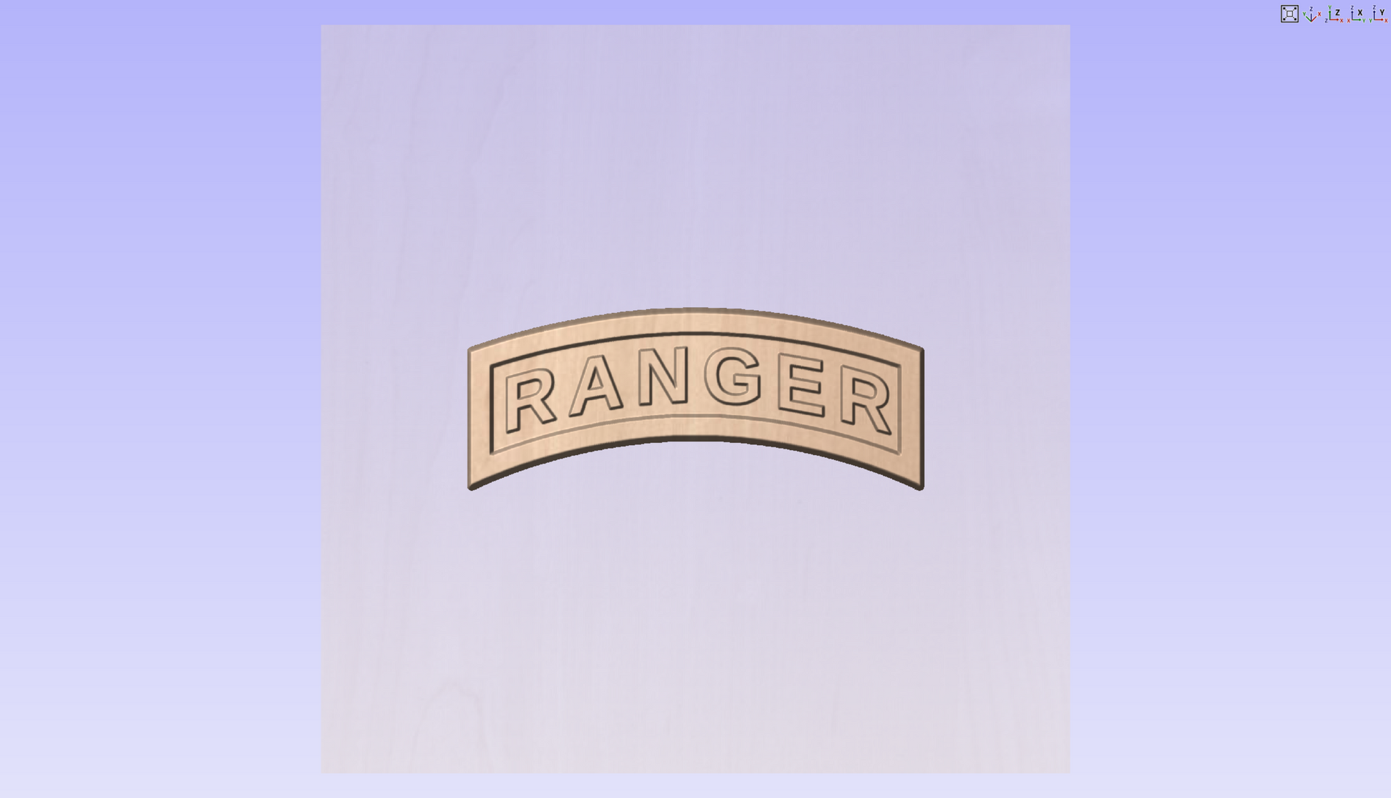 CNC File I  US Army RANGER Tab 3D Model I  RathTech Design My Store