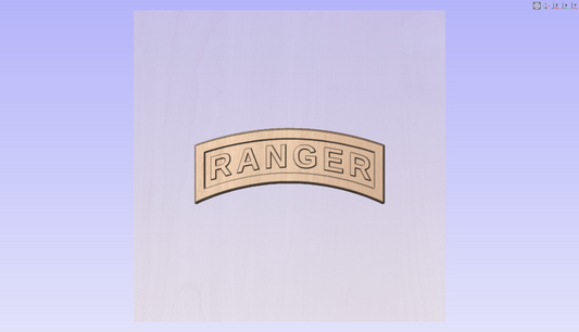 CNC File I  US Army RANGER Tab 3D Model I  RathTech Design My Store