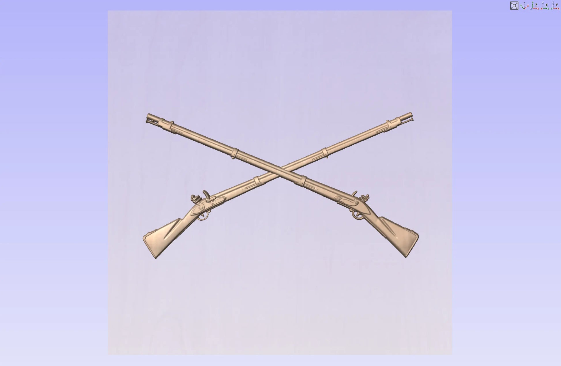 CNC File I  US Army Infantry Insignia 3D Model I RathTech Design My Store