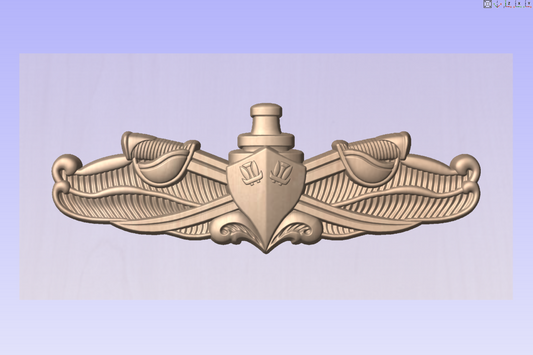 US Navy Surface Warfare Enlisted Insignia 3D Model My Store