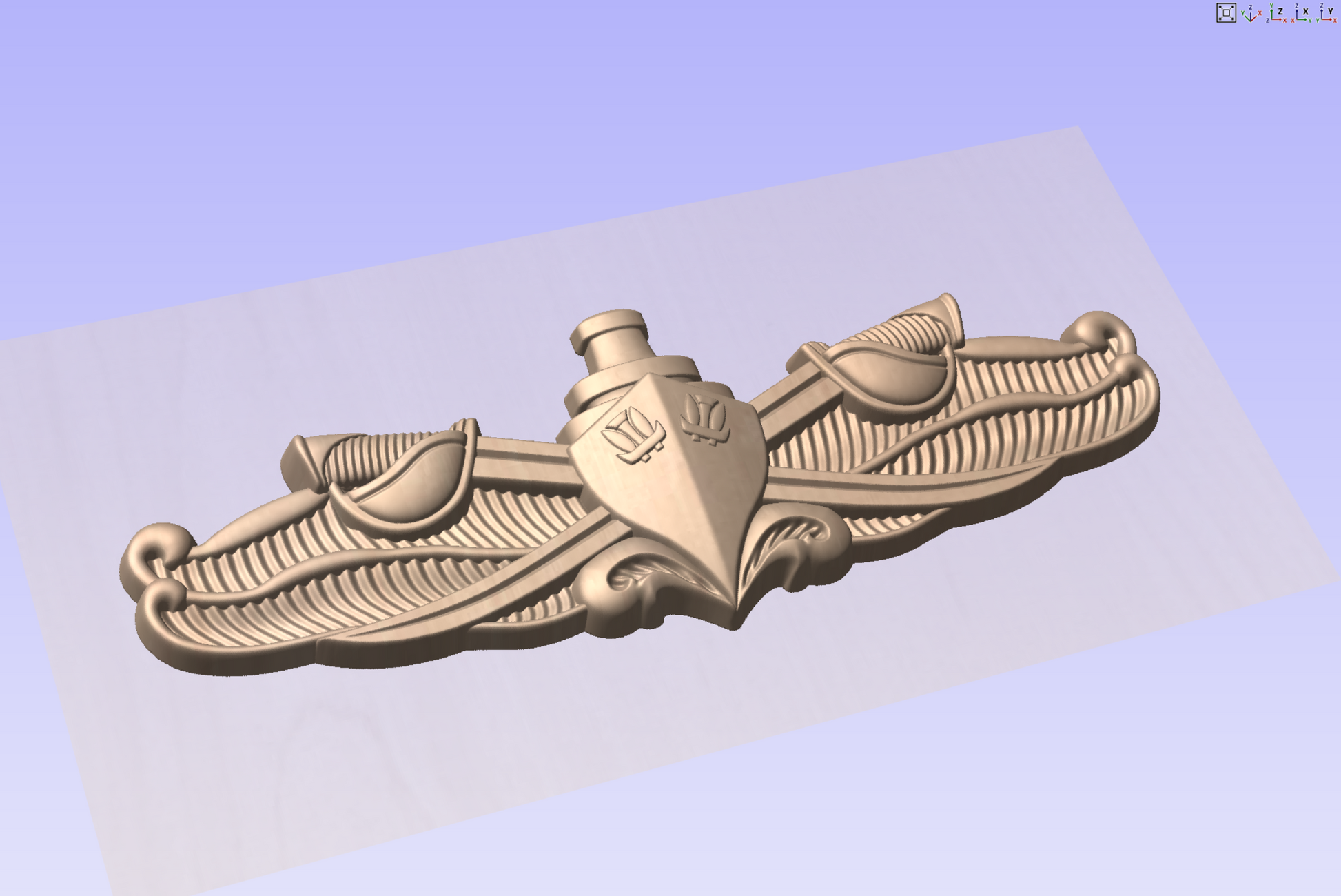 US Navy Surface Warfare Enlisted Insignia 3D Model My Store