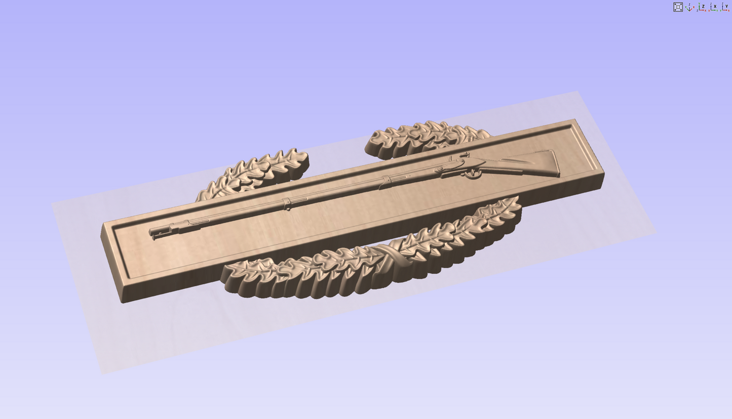 CNC File I US Army Combat Infantry Badge I  RathTech Design My Store