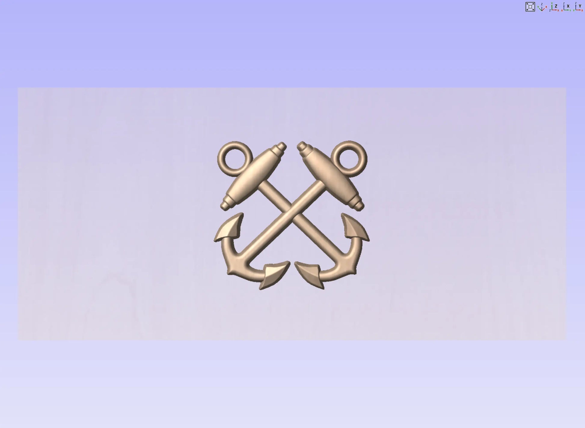CNC File I  US Navy Boatswain Rating 3D Model I  RathTech Design My Store