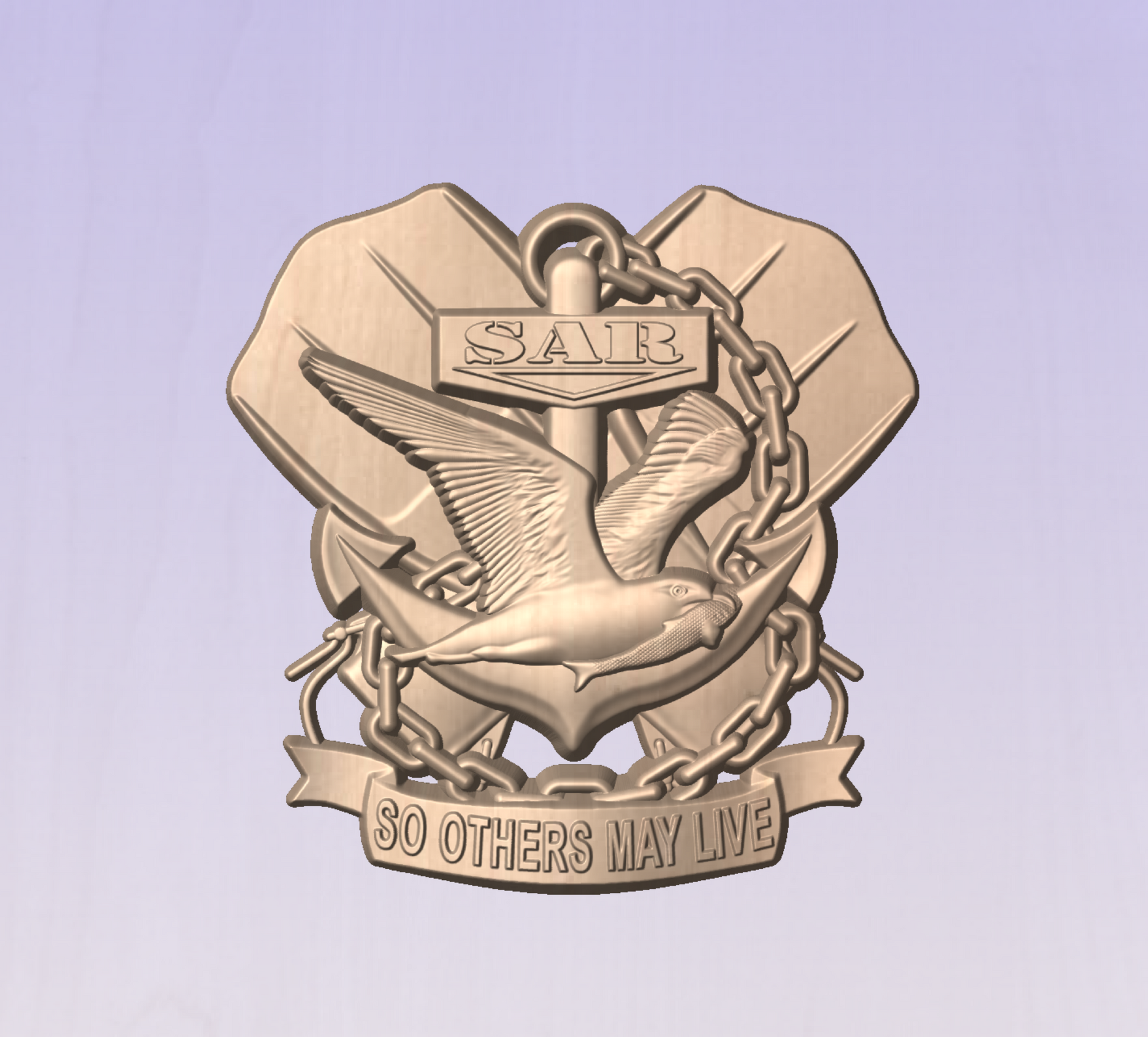 CNC File I US Navy SAR (Search and Rescue) Version 2 3D Model I  RathTech Design My Store