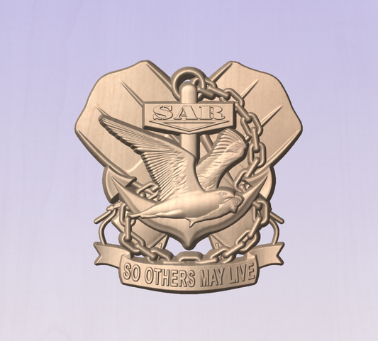 CNC File I US Navy SAR (Search and Rescue) Version 2 3D Model I  RathTech Design My Store