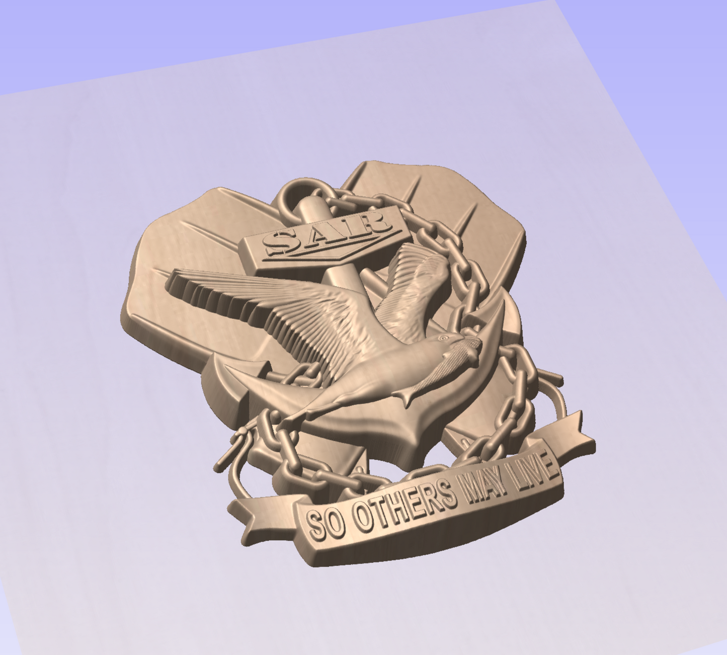 CNC File I US Navy SAR (Search and Rescue) Version 2 3D Model I  RathTech Design My Store