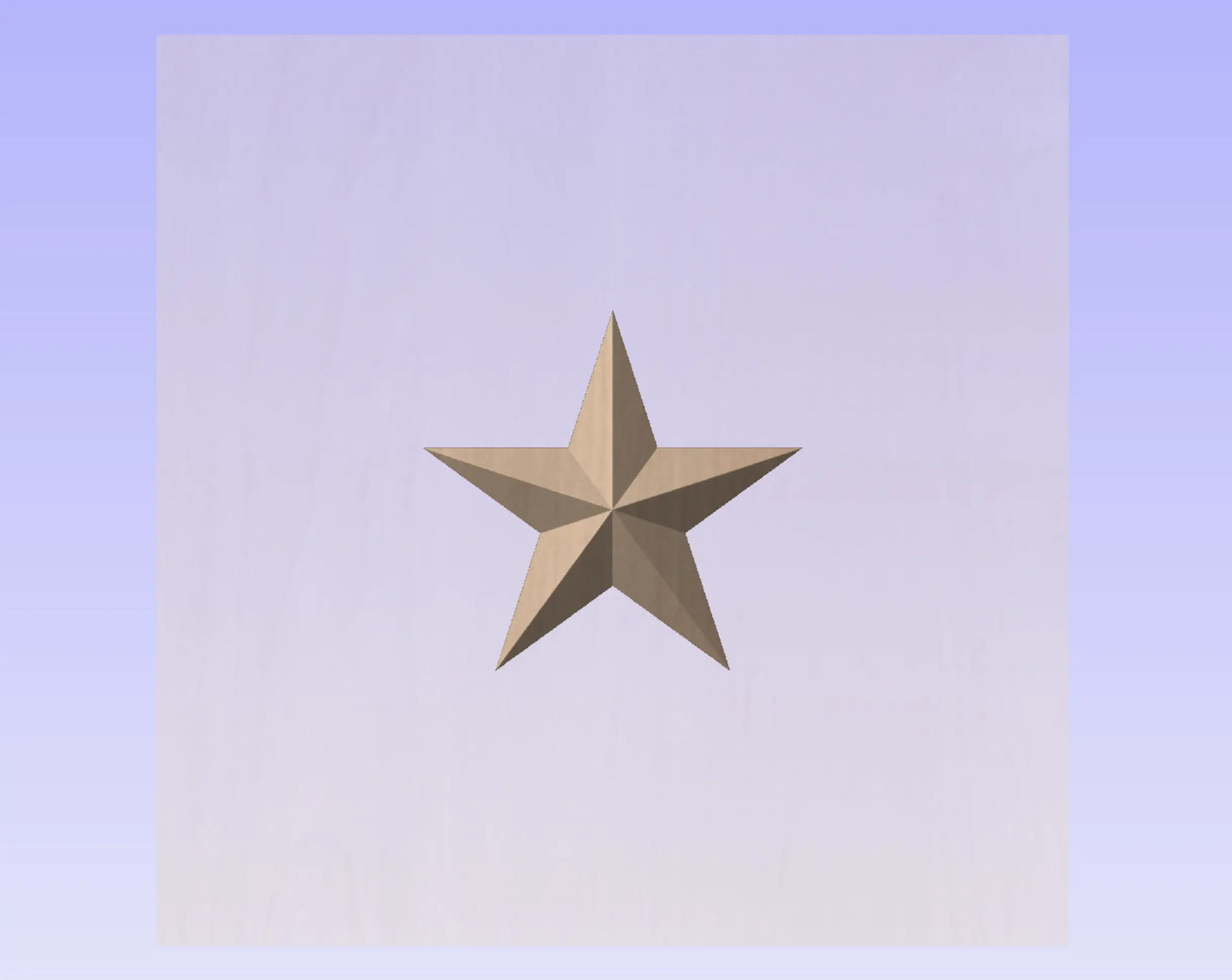 CNC File I 5 Point Star 3D Model I  RathTech Design My Store