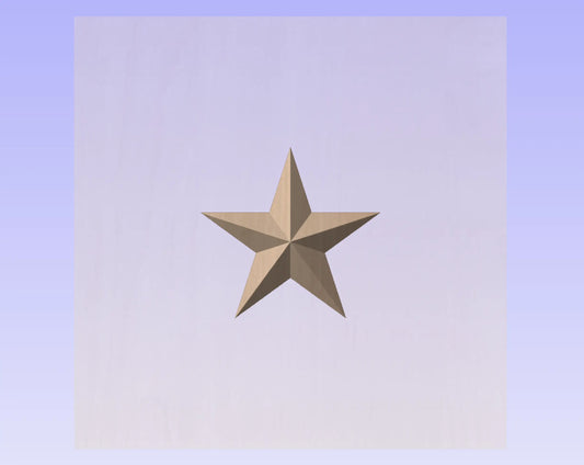 CNC File I 5 Point Star 3D Model I  RathTech Design My Store