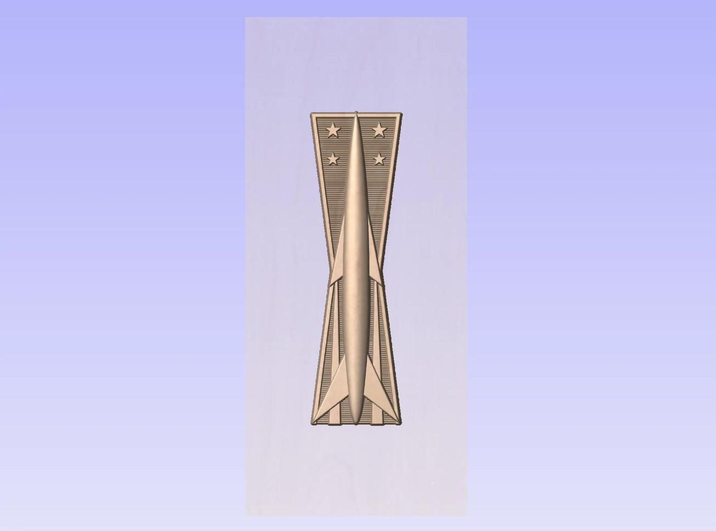 CNC File I US Air Force Basic Missile Maintenance Badge Insignia 3D Model I  RathTech Design My Store