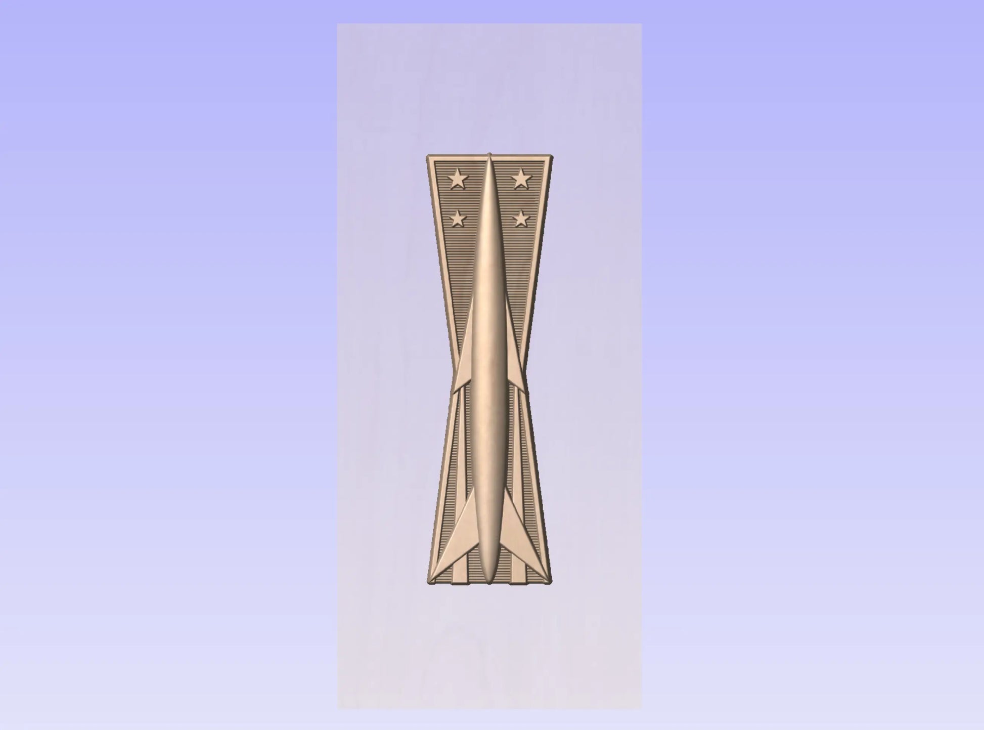 CNC File I US Air Force Basic Missile Maintenance Badge Insignia 3D Model I  RathTech Design My Store
