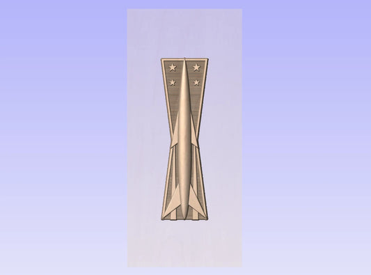 CNC File I US Air Force Basic Missile Maintenance Badge Insignia 3D Model I  RathTech Design My Store