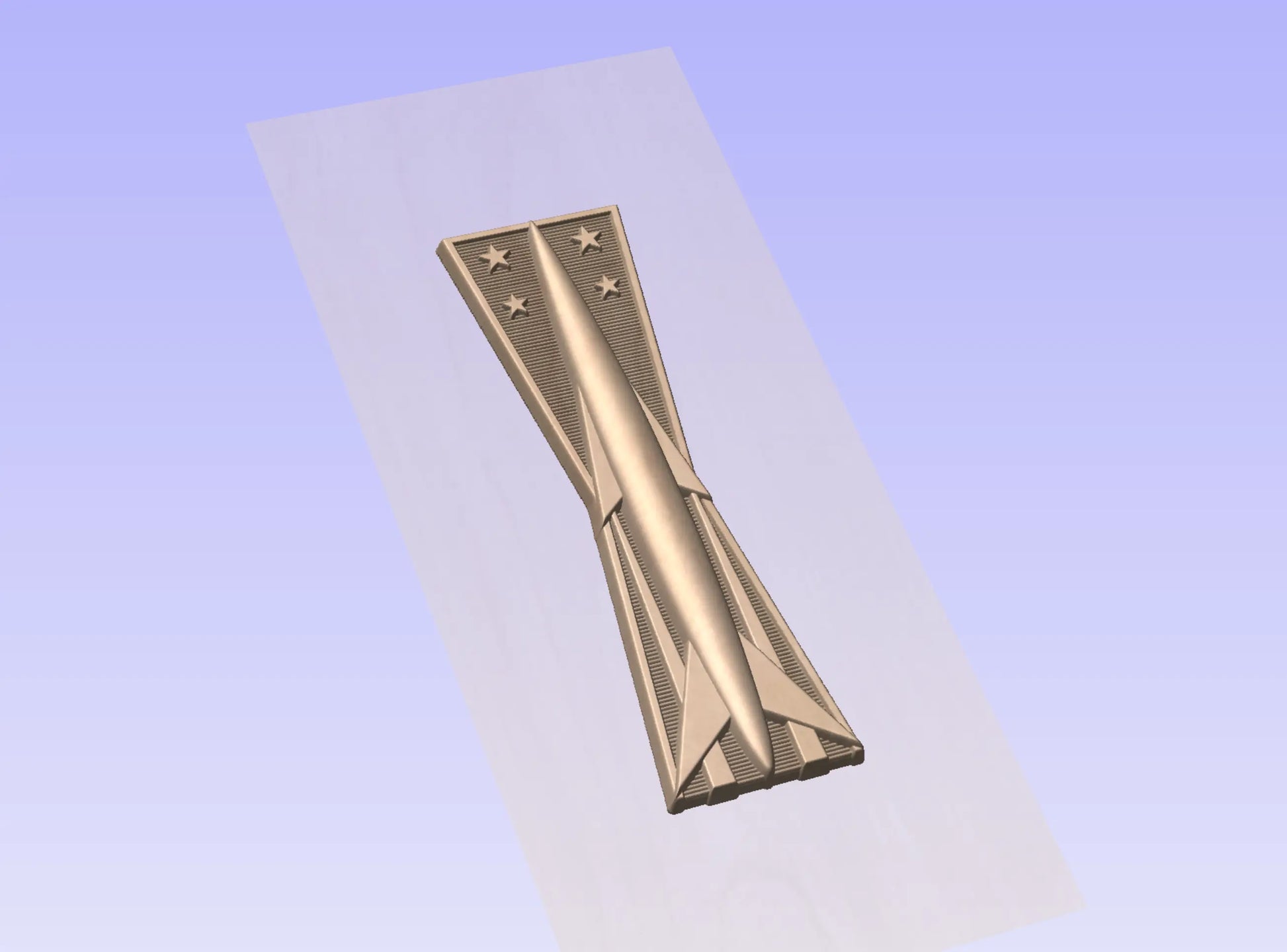CNC File I US Air Force Basic Missile Maintenance Badge Insignia 3D Model I  RathTech Design My Store
