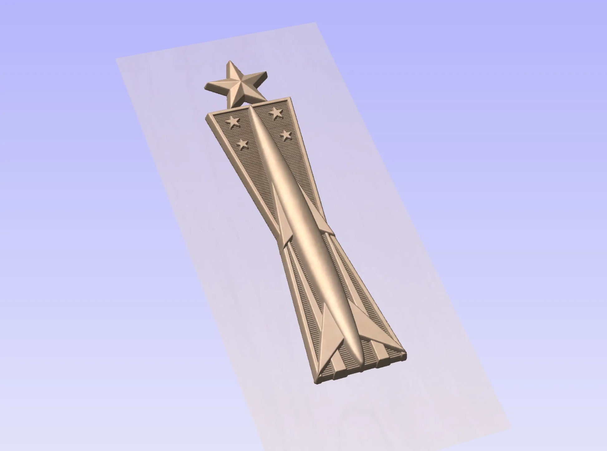 CNC File I US Air Force Senior Missile Maintenance Badge Insignia 3D Model I  RathTech Design My Store