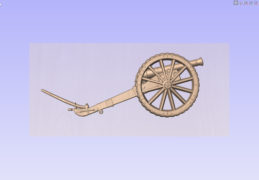 6 Pounder Cannon 3D model Version 2 My Store