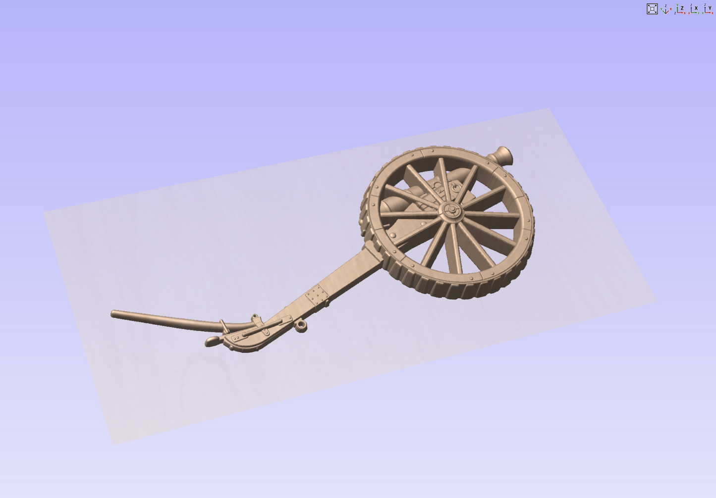6 Pounder Cannon 3D model Version 2 My Store