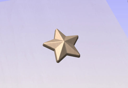CNC File I  US Military Uniform Star 3D Model I RathTech Design My Store