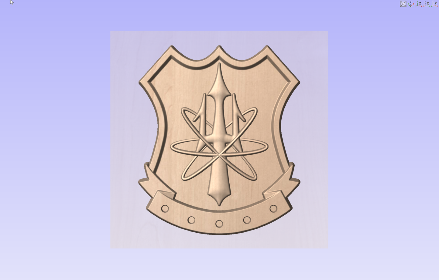 US Navy Nuclear Weapons Security Badge 3D Model My Store