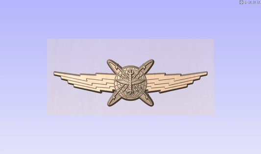 CNC File I US Air Force Basic Cyberspace Operator Badge Insignia 3D Model I  RathTech Design My Store